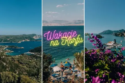 Malownicze zatoki, plaża z leżakami i urokliwy klasztor na wysepce. Zobacz, co warto zobaczyć na Korfu!