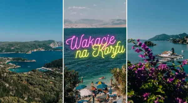 Malownicze zatoki, plaża z leżakami i urokliwy klasztor na wysepce. Zobacz, co warto zobaczyć na Korfu!