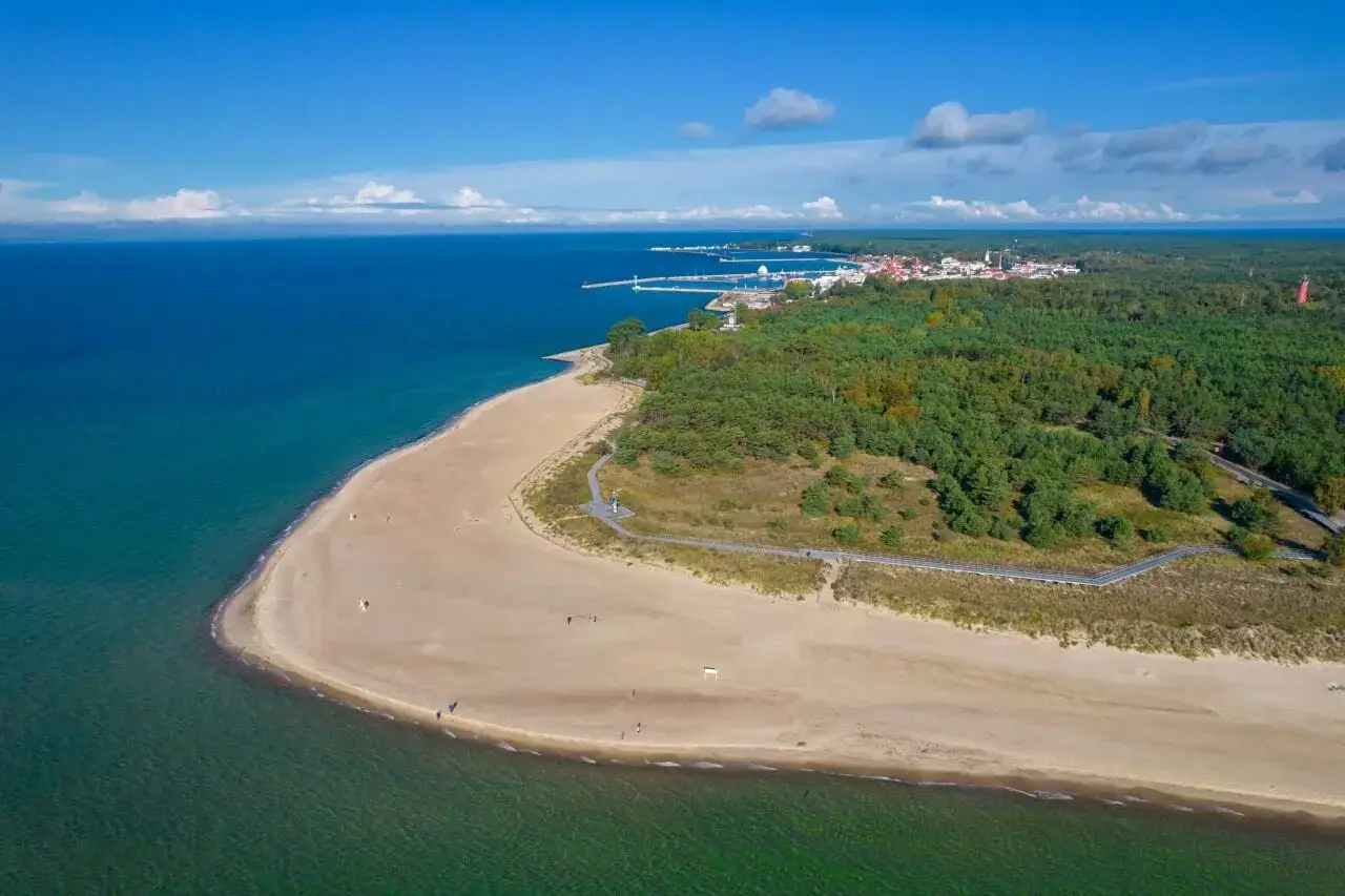 Piękna plaża i las na Helu. Idealne miejsce, by odpocząć i zobaczyć urok polskiego wybrzeża.