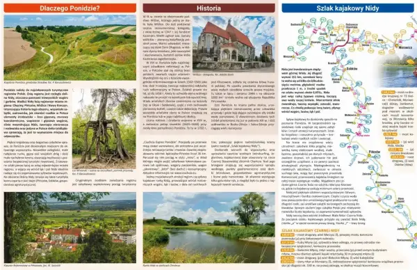 Ponidzie atrakcje: malownicze krajobrazy, zabytki, uzdrowiska, spływy kajakowe Nidą, turystyka rowerowa i konna.