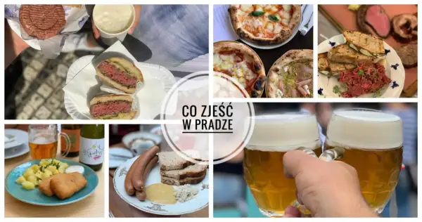 Szukasz inspiracji, gdzie zjeść w Pradze? Zobacz burgery, pizzę, tatar, kiełbaski i czeskie piwo.